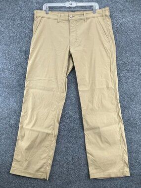 Eddie Bauer Cargo Pants Mens 36x30 Tan Stretch Performance Hiking Outdoor Casual